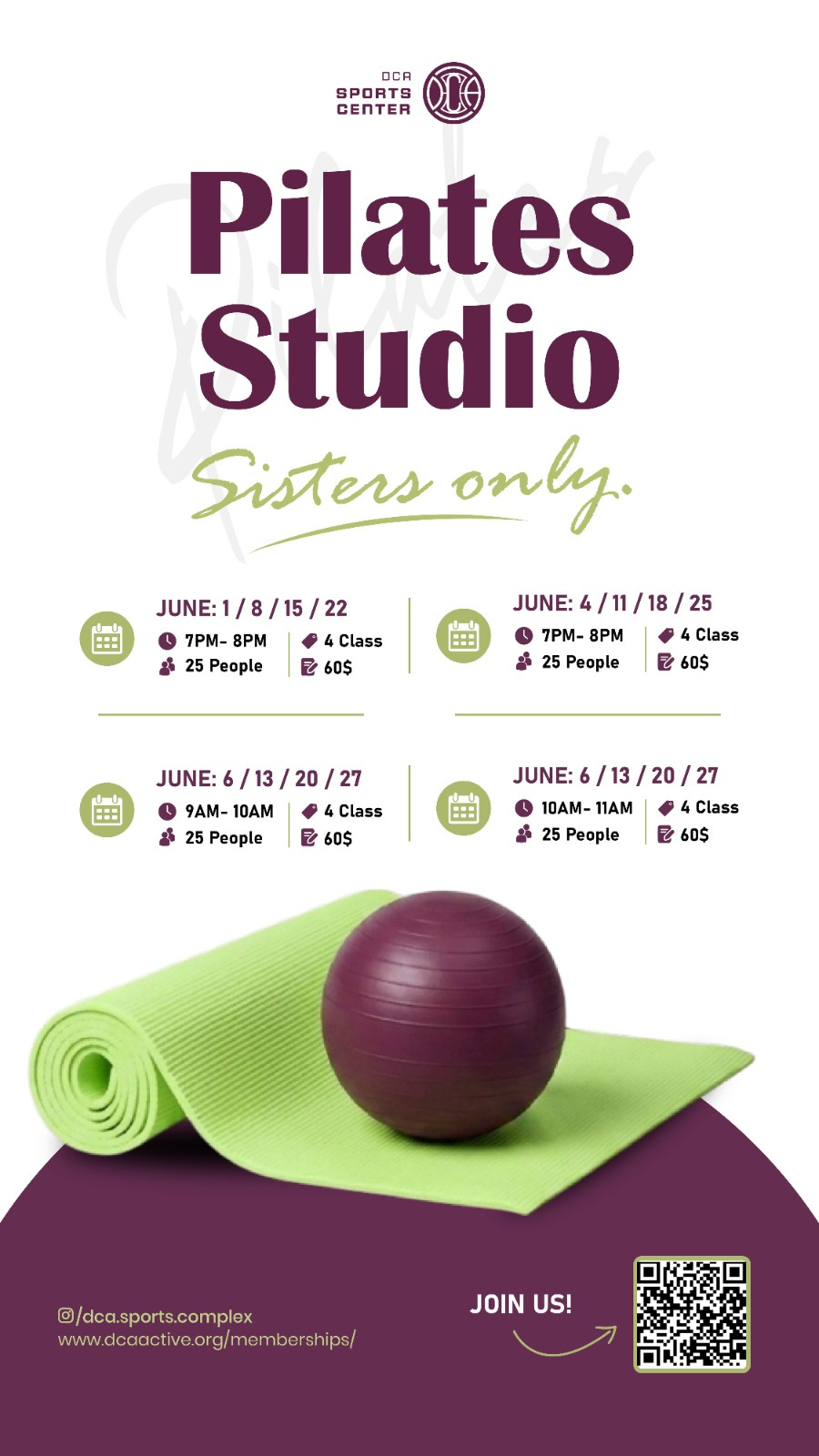 Pilates Studio For Sisters Only