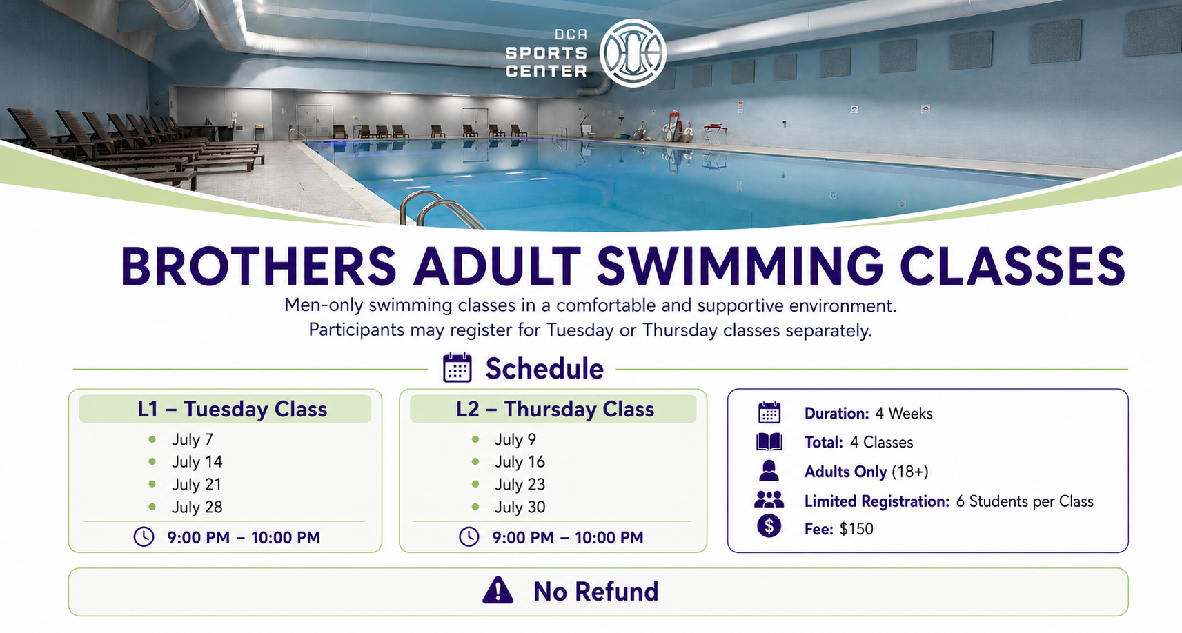 Brothers Swimming Program